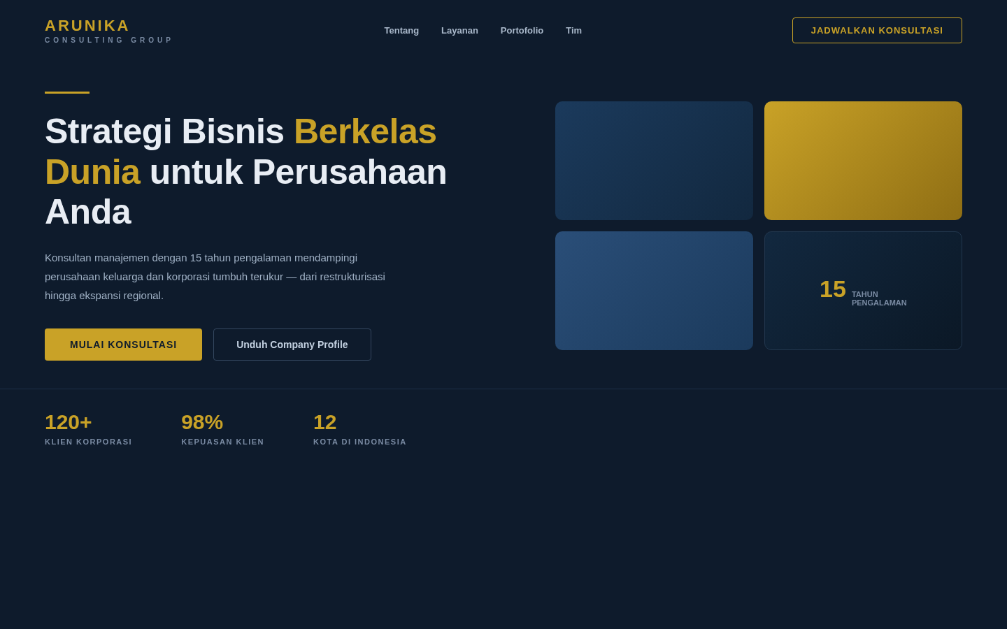 Arunika — Profil Korporat Premium